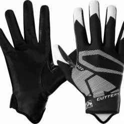 Promo ✔️ Cutters Rev 4.0 Adult Football Receiver Gloves Football Glove Black 🧨