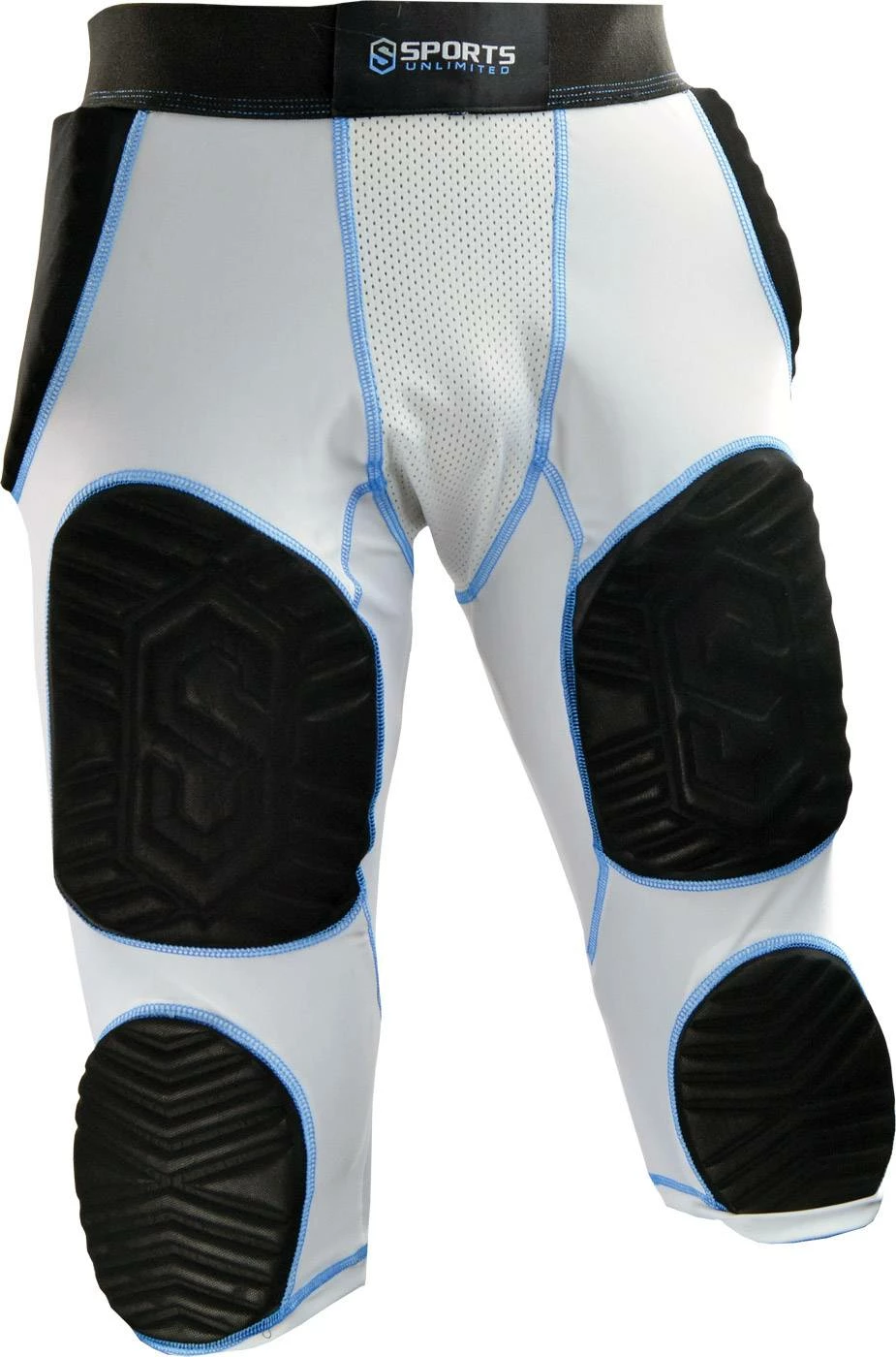 Budget 🤩 Sports Unlimited Adult 7 Pad Integrated Football Girdle - Flex Thigh Pads Black 🔥 - Image 5