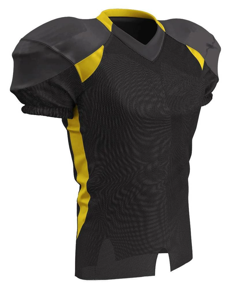 Discount 👏 Champro Huddle Youth/Adult Custom Football Jersey Adult, Youth Adult Football Navy/Gold ⭐ - Image 5