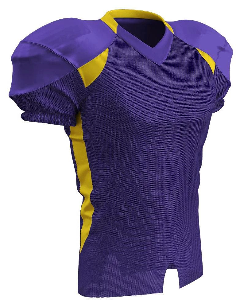 Discount 👏 Champro Huddle Youth/Adult Custom Football Jersey Adult, Youth Adult Football Navy/Gold ⭐ - Image 16