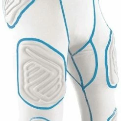 Coupon ⌛ Champro Bull-Rush Adult 7 Pad Integrated Football Girdle White/Grey 👍