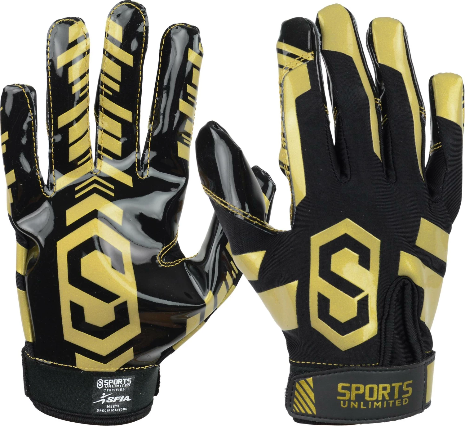 New 🔥 Sports Unlimited Clutch 2 Adult Receiver Football Gloves White 🎉 - Image 6