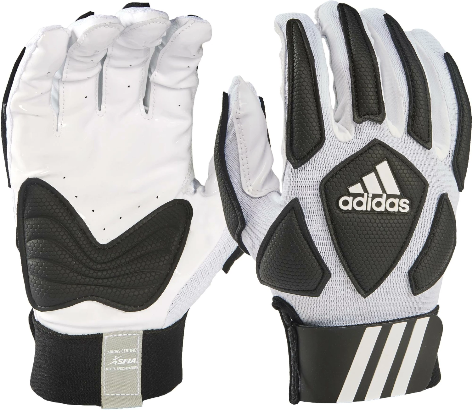 Best Pirce 😉 Adidas Youth Scorch Destroy 2 Football Lineman Gloves Football Glove White/Black 😀 - Image 2