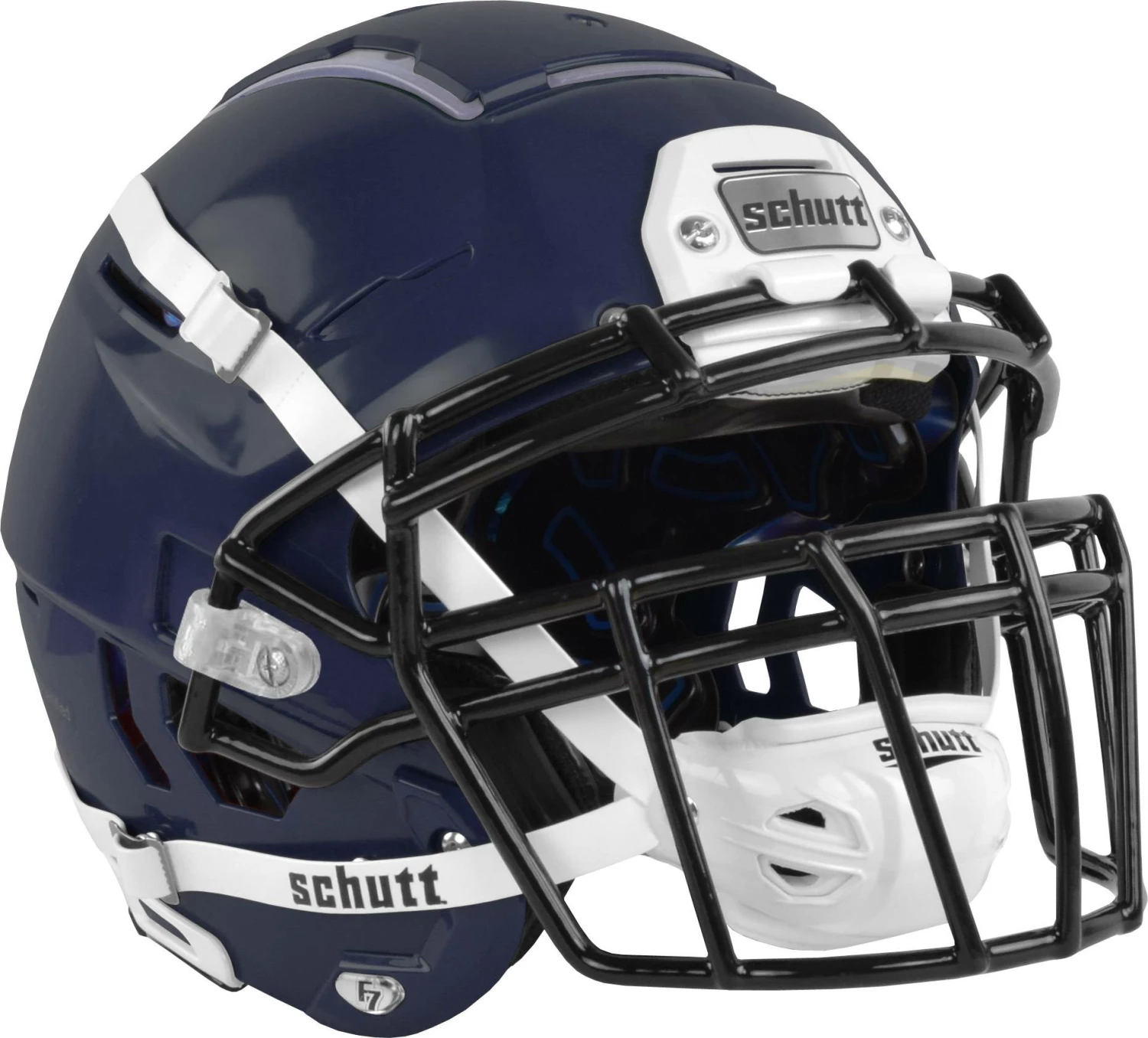 Budget 🥰 Schutt F7 VTD Adult Football Helmet - Sports Unlimited Sale Clear/Black 😀 - Image 7