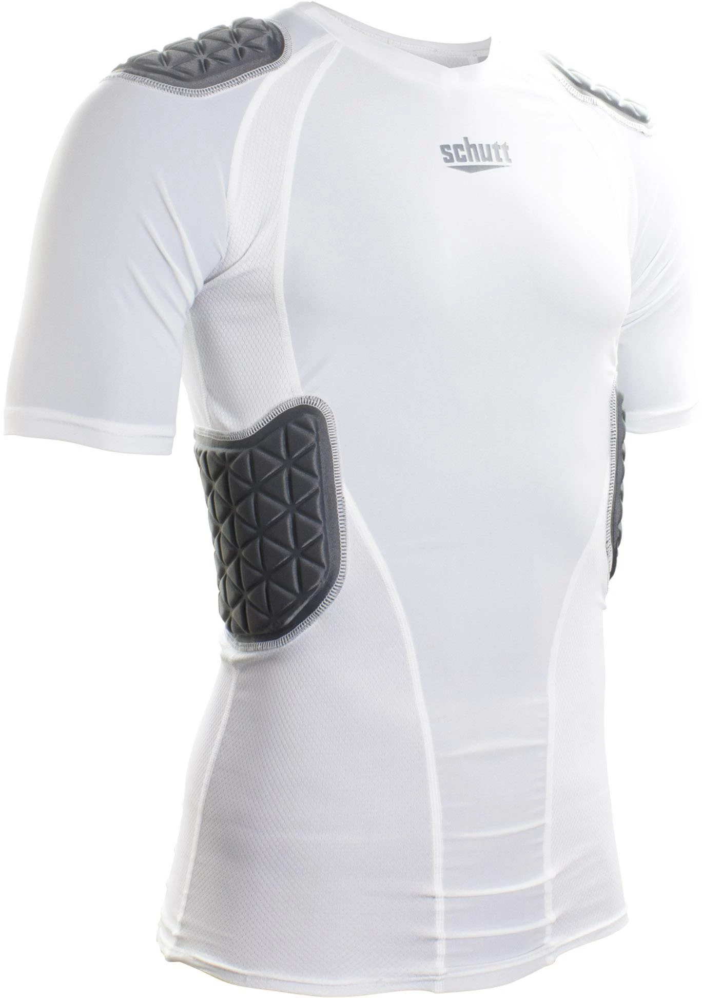 Coupon ๐ Schutt Protech Tri Adult Protective Football ๐ Shirt Padded Football ๐ Shirt White/Gray ๐งจ - Image 3