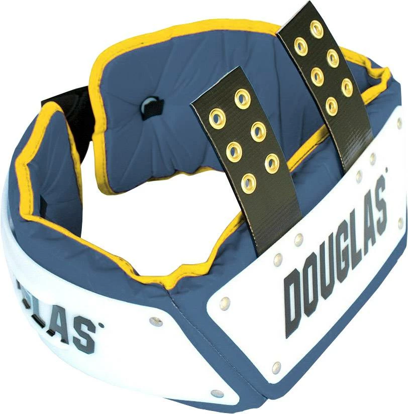 Promo ๐งจ Douglas Custom Pro Football Adjustable Rib Protector Combo Adult Football Rib Protector Navy/Gold ๐ - Image 4
