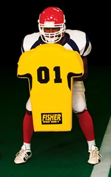 Best Pirce 🥰 Fisher Athletic Fisher HD700 29" X 22" Man Shaped Football Body Shield Youth, Adult Football Equipment ⭐
