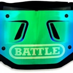 Best Pirce 👍 Battle Sports Prism Adult Football Back Plate Gold/Blue ⭐