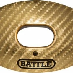 Outlet 🎉 Battle Sports Oxygen Carbon Chrome Lip Protector Mouthguard Adult, Youth Mouth Guard Gold 🎁