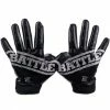 New ❤️ Battle Sports Doom 1.0 Adult Football Receiver Gloves Football Glove Black 💯