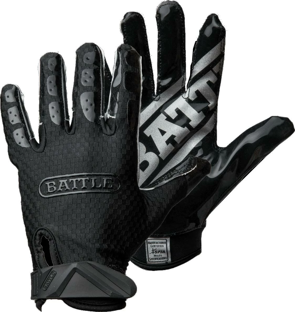 Top 10 โ๏ธ Battle Sports Triple Threat Adult Receiver Gloves Football Glove Black โจ - Image 2