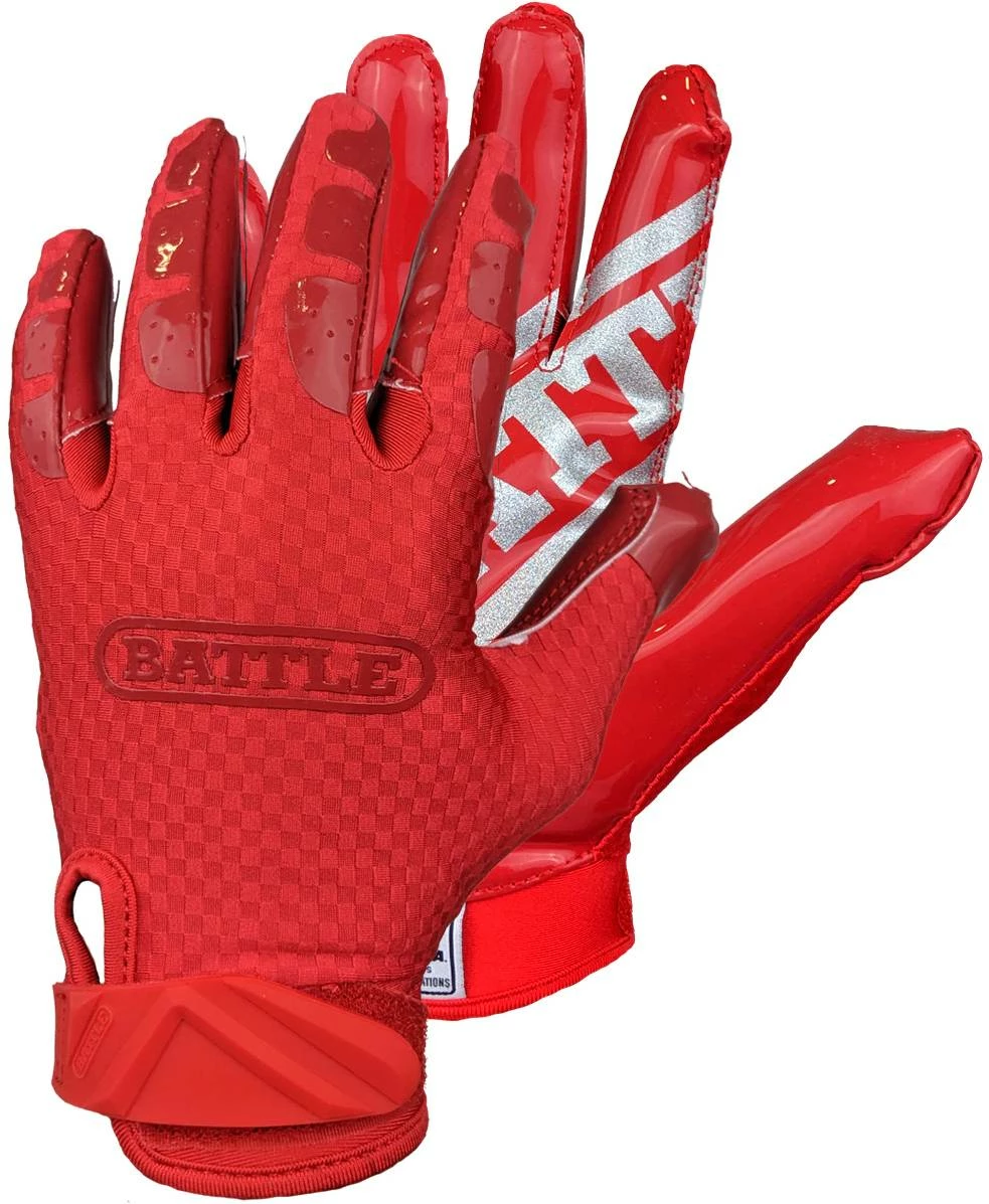 Top 10 โ๏ธ Battle Sports Triple Threat Adult Receiver Gloves Football Glove Black โจ - Image 5