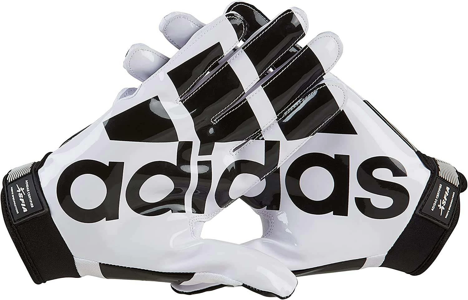 Discount 🔔 Adidas Adifast 3.0 Adult Football Receiver Gloves - Re-Packaged Sale White/Black 😀 - Image 2