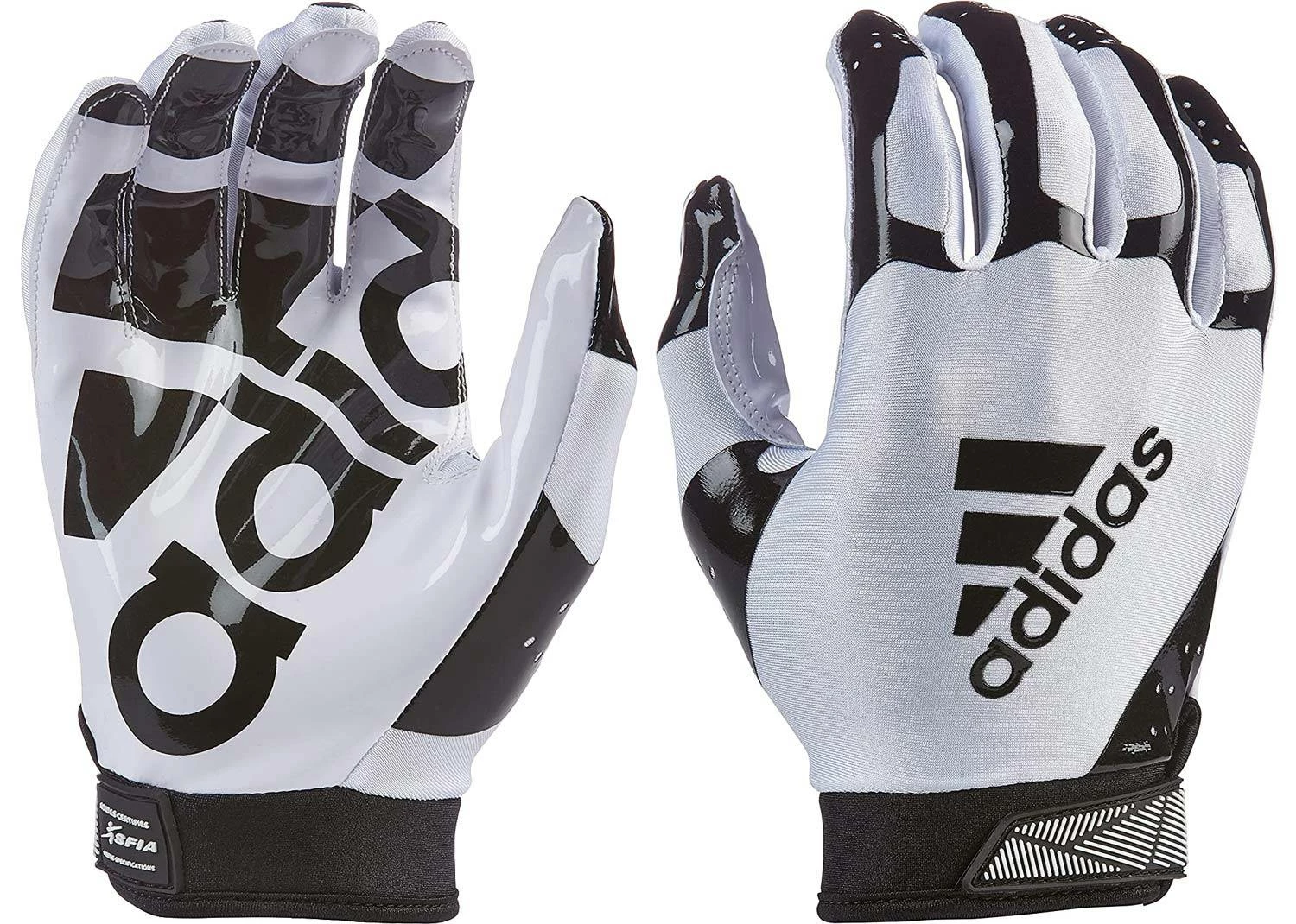 Discount 🔔 Adidas Adifast 3.0 Adult Football Receiver Gloves - Re-Packaged Sale White/Black 😀