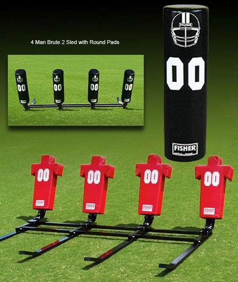 Best deal 🔥 Fisher Athletic Fisher 4 Man Brute Youth Football Sled Football Equipment 🎉