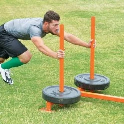 Cheap 🌟 Fisher Athletic Fisher 45" X 48" Football Push Pull Sled Adult, Youth Football Equipment 🧨