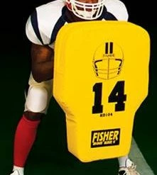 Cheapest 🥰 Fisher Athletic Fisher HD104 31" X 21" Contour Football Body Shield Youth, Adult Football Equipment Gray 🔔