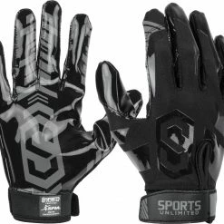 New ๐ฅ Sports Unlimited Clutch 2 Adult Receiver Football Gloves White ๐